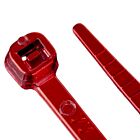 Techspan Tech-662785 Rouge Attache-câbles (Paquet de 10)
