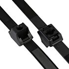 Techspan Tech-662946 Noir Attache-câbles (Paquet de 10)