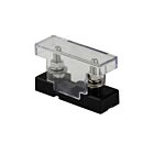 Techspan Tech-666150 Support noir/Couvercle transparent Porte-fusibles