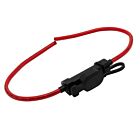 Techspan Tech-666266 Fil rouge/Support noir Porte-fusibles