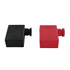 Techspan Tech692689 Noir/Rouge Couvre-bornes de batterie coudés à gauche