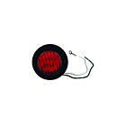 Techspan tech-712242 Rouge LED Feu de gabarit/position rond 2 po