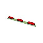 Techspan tech-713507 Rouge Incandescente Rampe de 3 feux