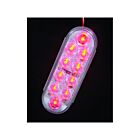 Techspan tech-735206 Diodes rouges/lentille transparente LED Feu d'arrêt/clignotant/arrière ovale