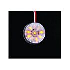Techspan tech-735377 Diodes ambre/lentille transparente LED Feu de gabarit/position rond 2 po
