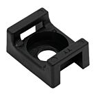 Techspan Tech762942 Noir Supports pour attache-câbles (Paquet de 100)