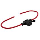 Techspan Tech-764152 Fil rouge/Support noir Porte-fusibles (Paquet de 25)