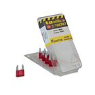 Techspan Tech-766787 10A Rouge Fusible à lame mini (Paquet de 5)