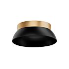 Turolight HS-VERS-12-MB-GD-CNP 12" Noir mat et or garnitue de auvent