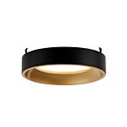 Turolight HS-VERS-9-MB-GD 9" Noir mat et doré garniture