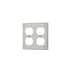 Vista Electrical 20111 Couvercle carré de 4 po pour double prise duplex (paquet de 25)
