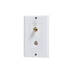 Vista Electrical B47180 Prise téléphone/vidéo et plaque 75 ohms (paquet de 10)
