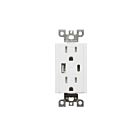 Chargeur USB et prise double TR TYPE A+C 125V Votatec BAA-015D