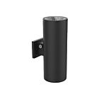 Applique murale cylindrique Votatec OW0608G-2-20-853-BK wattage sélectionnable Noir