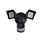 Votatec VO-SC2W24-120-AL-5WAY-BK 24W Noir Lampe de sécurité avec détecteur de mouvement