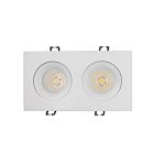 Votatec VO-SP3.5W24-120-D-5WAY-2H-WH 24W 4" Blanc mat Cardan régressé Lumière