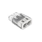 Wago 2773-402 32A Transparent Connecteur d'épissure compact à poussoir pour conducteurs pleins et câblés (paquet de 100)
