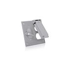 Leviton WM2SD-GY Interrupteur métallique à deux gangs/duplex