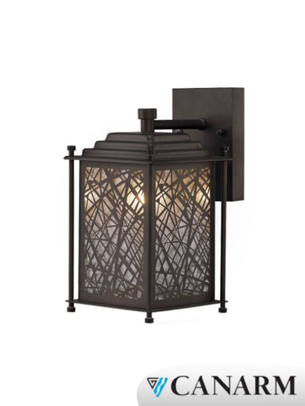 Lanterne murale Canarm série Bombay bronze huilée IOL212ORB