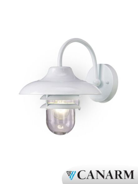 Lanterne murale Canarm série Bradenton Outdoor blanche IOL215WH
