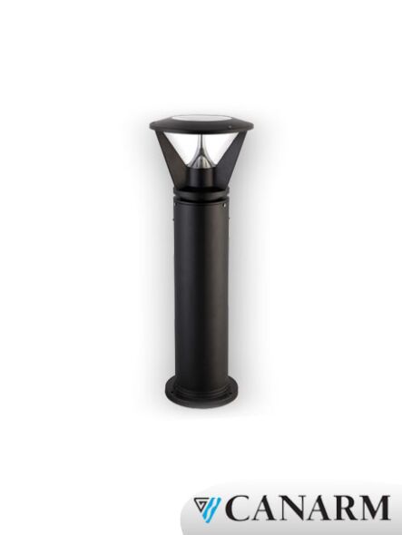 Lampe solaire sur poteau Canarm noire SL003BK
