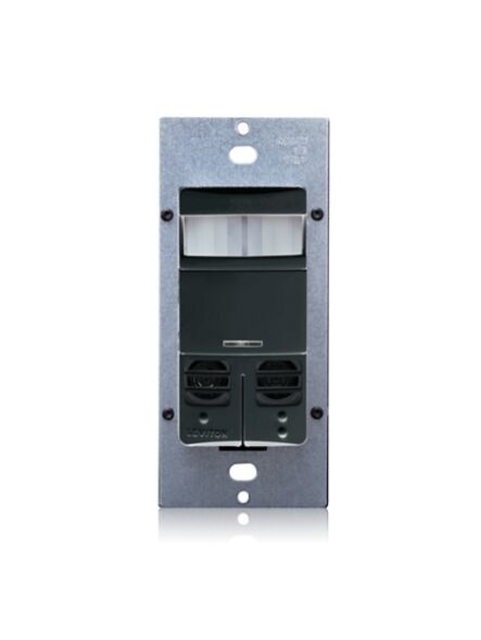 Occupancy-Sensor-Multi-Technology-PIR-Sensor-Ultrasonic-Sensor-Wall-Switch-Dual-Relay-Black