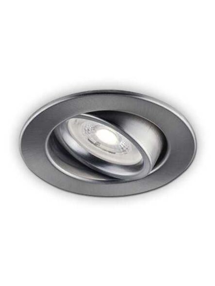encastré led bazz série flex profil bas 7w chrome brossé 313lpab4 (paq. 4x)