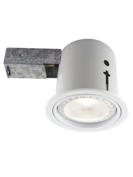 Ens. 4x encastré LED Bazz 11W blanc pour extérieur/soffite 410L11W4