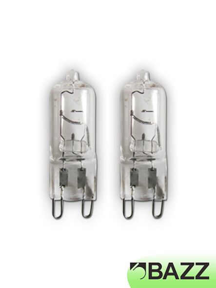 paquet, 2 ampoules halogènes bazz g9 40w g9-2