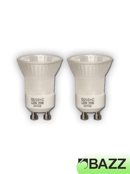 paquet, 2 ampoules halogènes bazz gu11 35w gu11-2