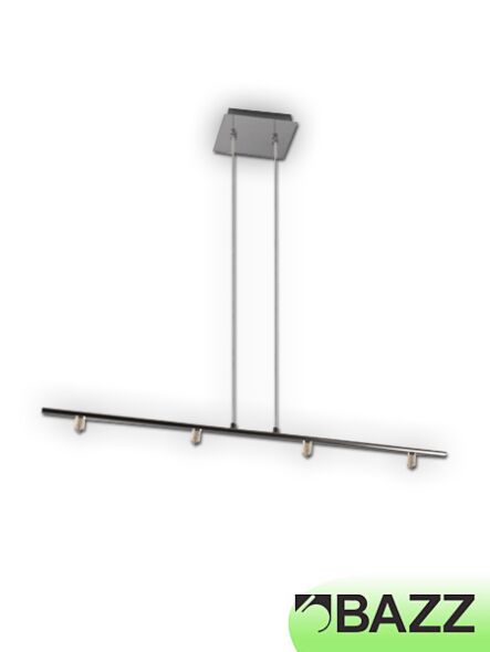 bazz lubik 4 light chrome single pendant p13x44ch
