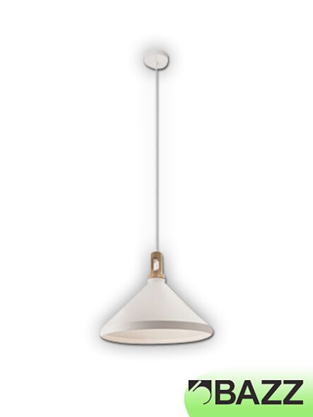 bazz loft 1 light white pendant p15098wh