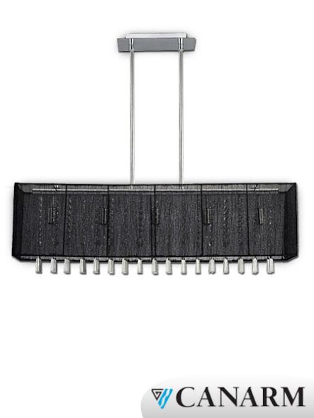 Chandelier Courtney Canarm chrome 5 lumières ICH396A05CH