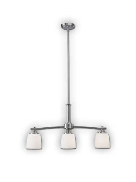 canarm dayena 3 lights brushed nickel chandelier ich463a03bn