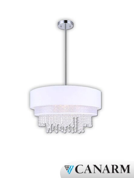 chandelier charleston canarm chrome 4 lumières ich509a04ch22