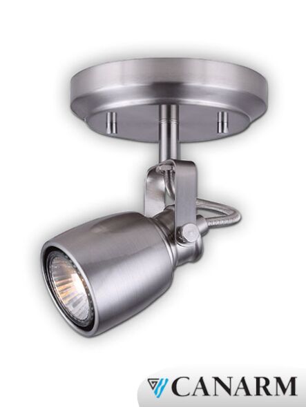 plafonnier kanata canarm nickel brossé 1 lumière icw593a01bn10