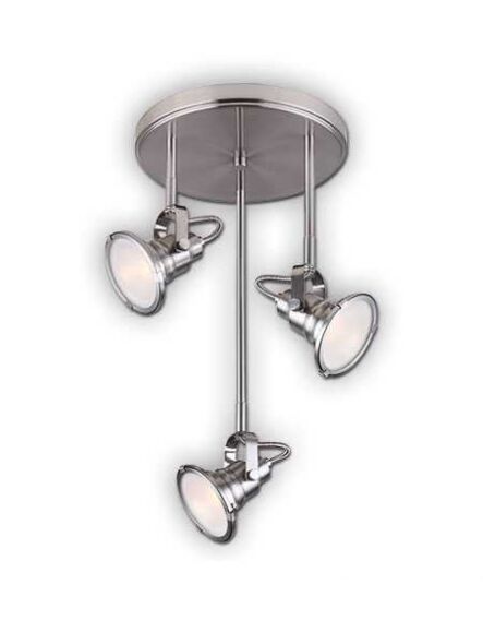 canarm cine 3 lights brushed nickel fixture icw631a03bn9