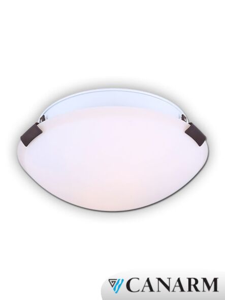 Plafonnier Canarm nickel bronze huilé 2 lumières IFM242B12ORB-O (fixturewshade)