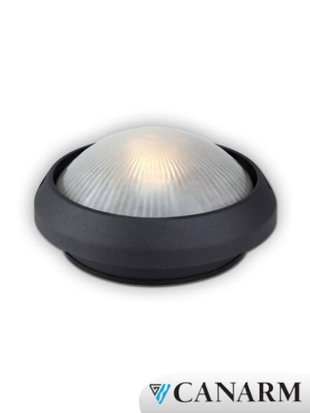 plafonnier extérieur canarm série harbour noir iol184bk