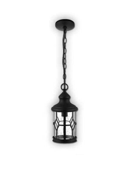 canarm atlanta series outdoor pendant fixture black finish iol206bk