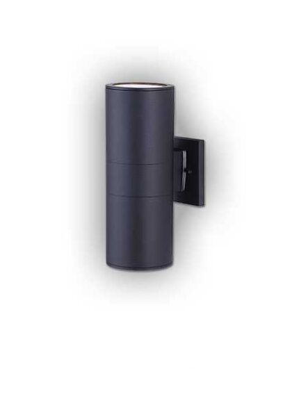 canarm baylyn 2 lights black wall light iol282bk