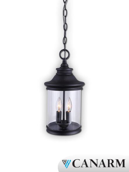 suspendu bexley canarm noir 2 lumières iol287bk