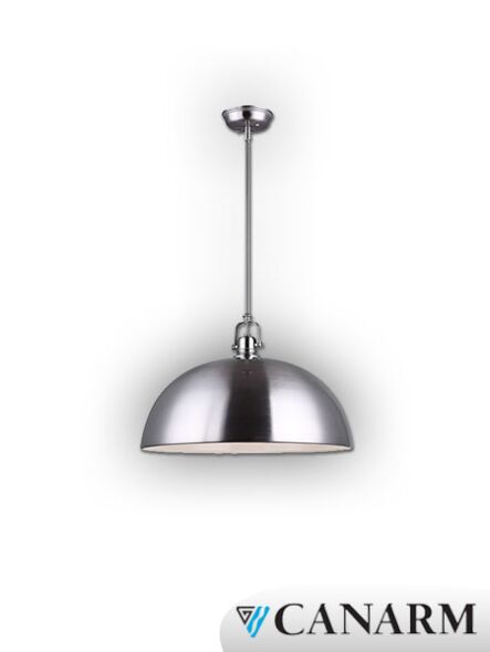 suspendu polo canarm nickel brossé 1 lumière ipl222b01bn18