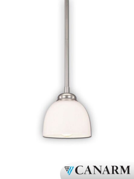 Suspendu collection Kym Canarm nickel brossé 1 lumière IPL439A01BN (fixturewshade)