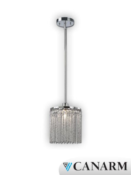 Suspendu Monaco Canarm chrome 1 lumière IPL454A01CH9 (fixturewshade)
