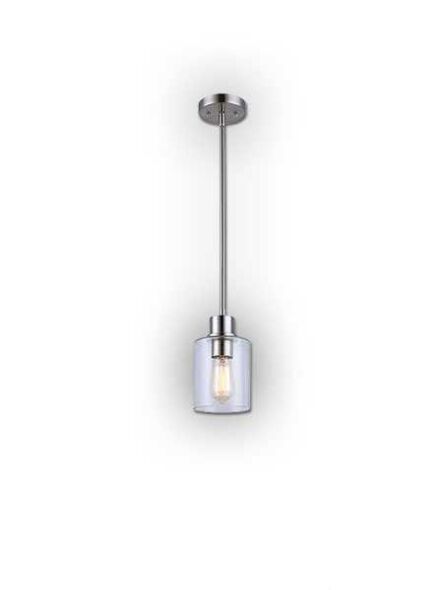 canarm portland 1 light brushed nickel pendant light ipl531a01bn