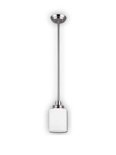 canarm crawford 1 light brushed nickel pendant light ipl625a01bn