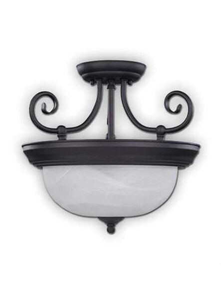 Canarm Julianna 2 Light Oil Rubbed Bronze Semi-Flush ISF20A02ORB (fixturewshade)