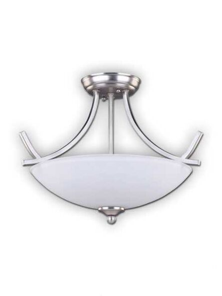 Canarm Paris 3 Light Brushed Pewter Semi-Flush ISF252A03BPT (fixturewshade