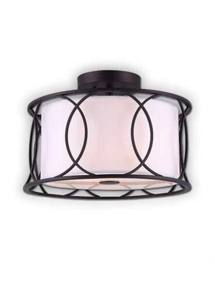Canarm Monica 2 Light Oil Rubbed Bronze Semi-Flush ISF320A02ORB (fixturewshade)